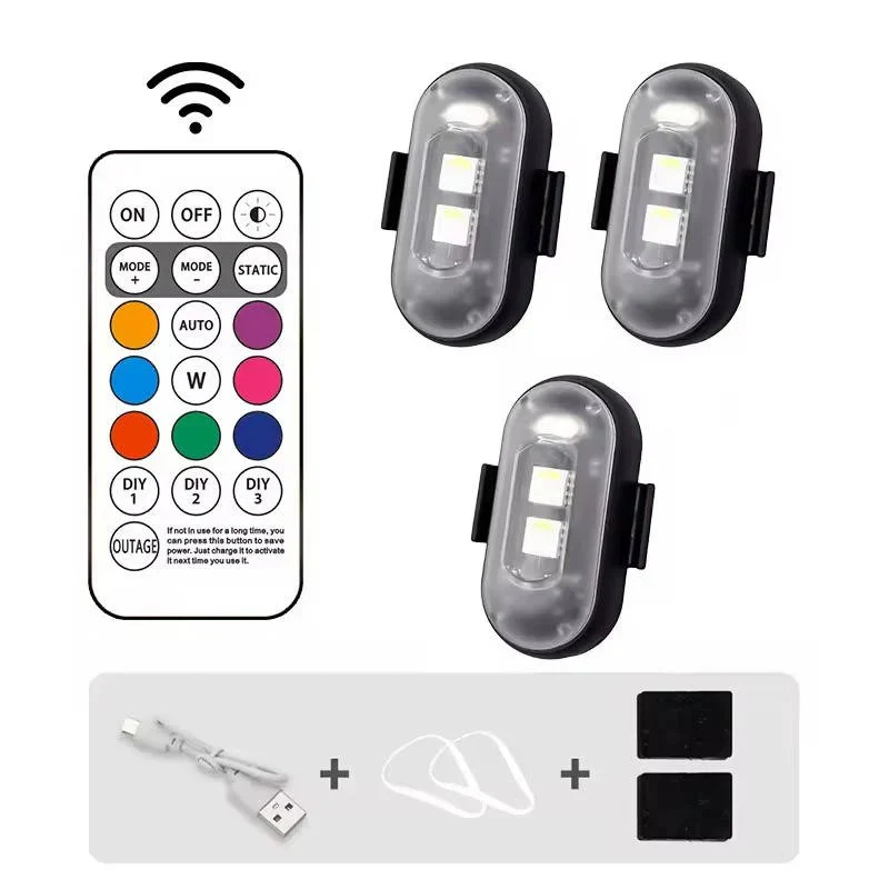 Rechargeable RGB LED Strobe Light with Remote Control - Image 2