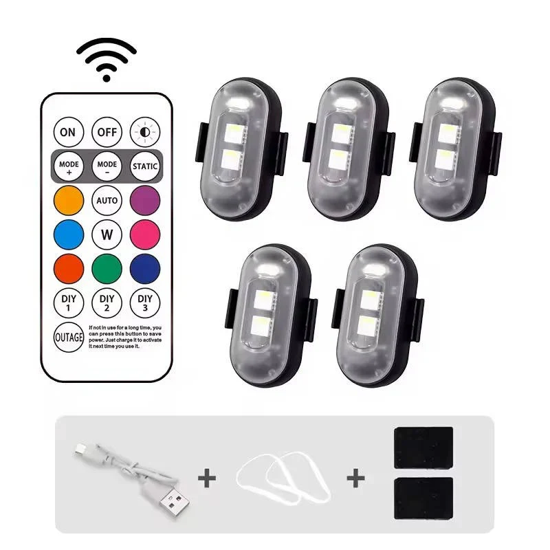 Rechargeable RGB LED Strobe Light with Remote Control - Image 3