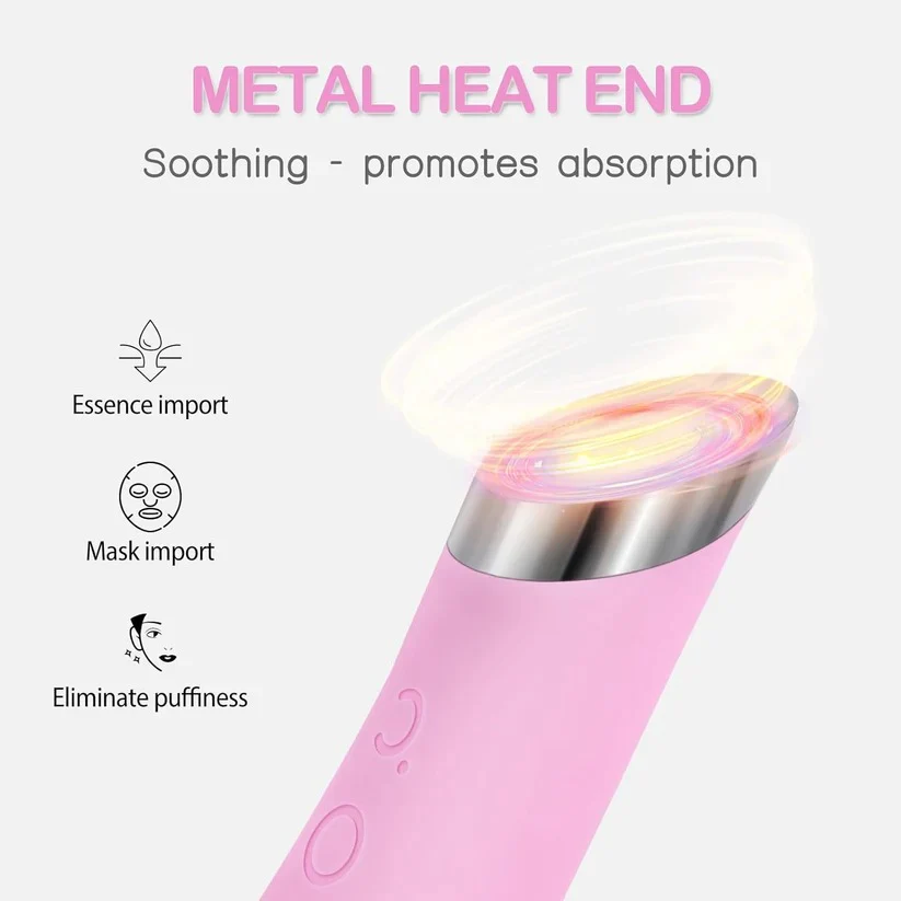 Rechargeable Silicone Face Scrubber with Heated Massage and Vibrating Exfoliation - Image 3