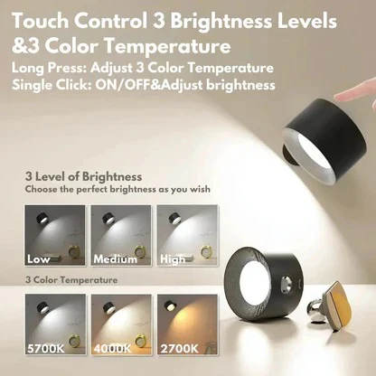 Rechargeable Wall Light with 360° Rotation - Image 8