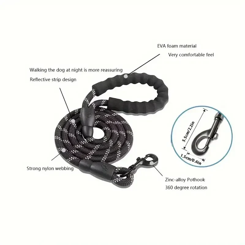 Reflective Dog Leash with Padded Handle - Image 11