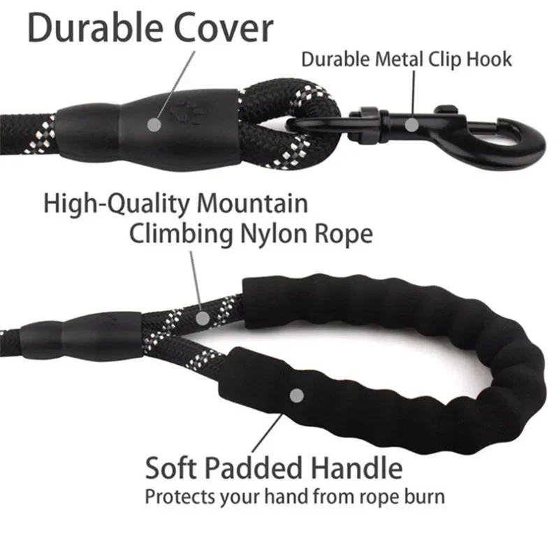 Reflective Dog Leash with Padded Handle - Image 9