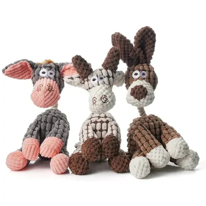 Reinforced Squeaky Plush Dog Toy with Durable Stitching - Image 14