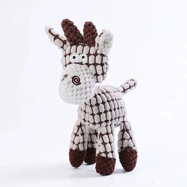 Reinforced Squeaky Plush Dog Toy with Durable Stitching - Image 3