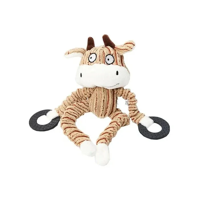 Reinforced Squeaky Plush Dog Toy with Durable Stitching - Image 7