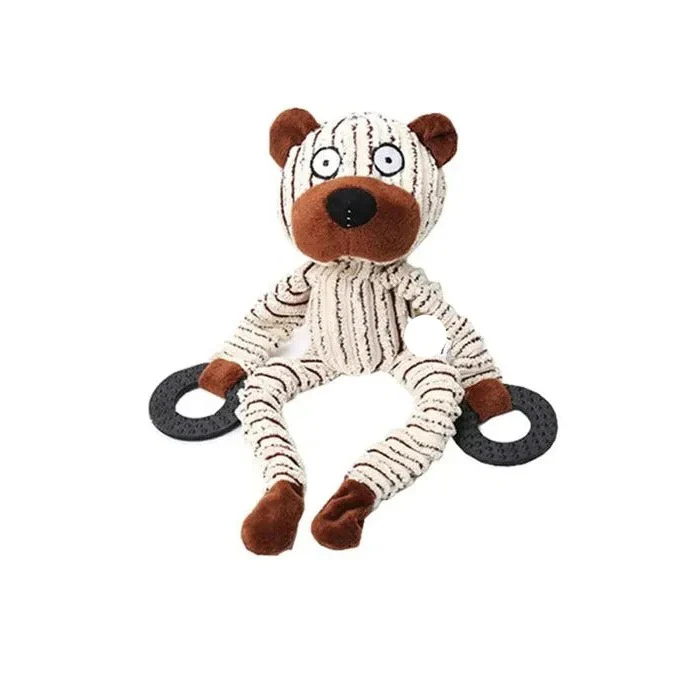 Reinforced Squeaky Plush Dog Toy with Durable Stitching - Image 8
