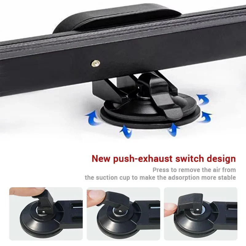 Retractable Car Windshield Sunshade Curtain Set for Front and Rear Windshields - Image 3