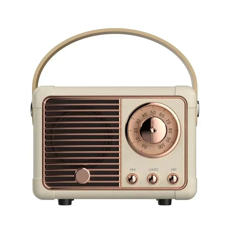 Retro Bluetooth Speaker with Subwoofer and 5.3 Wireless Connectivity for Home Decor - Image 2