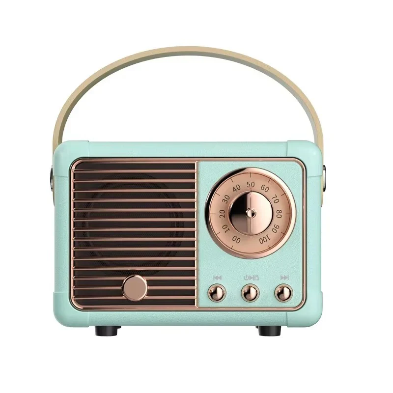 Retro Bluetooth Speaker with Subwoofer and 5.3 Wireless Connectivity for Home Decor - Image 4
