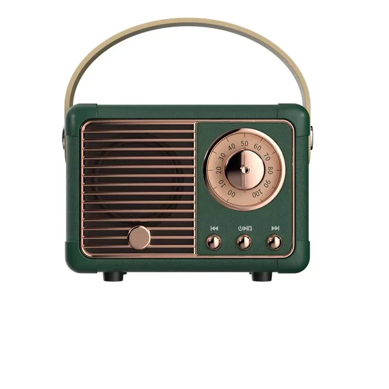 Retro Bluetooth Speaker with Subwoofer and 5.3 Wireless Connectivity for Home Decor - Image 5