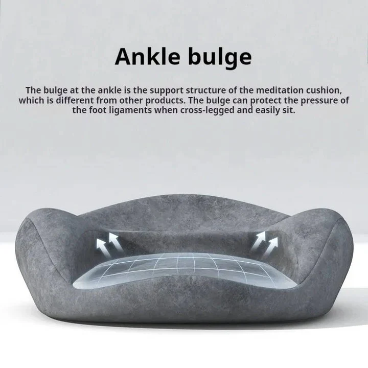 Round Meditation Cushion with Memory Foam Core - Image 8