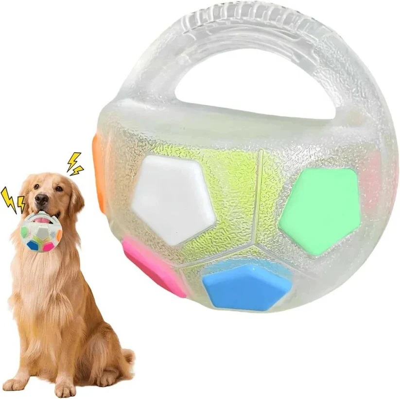 Rubber Football Dog Toy with Bottle Design for Heavy Chewers - Image 3