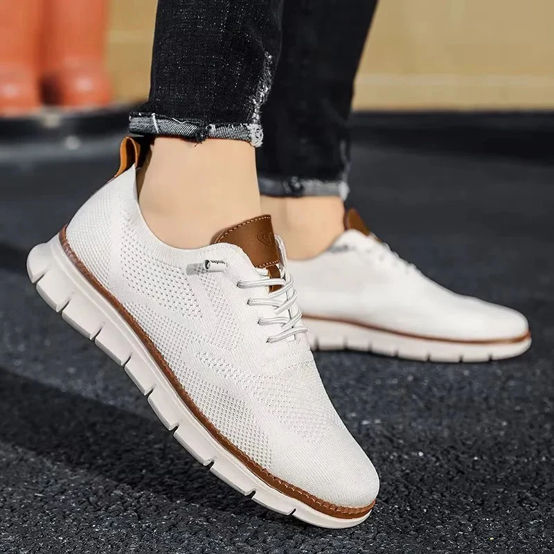 Slip On Running Shoes with Knitted Textile Upper - Image 3