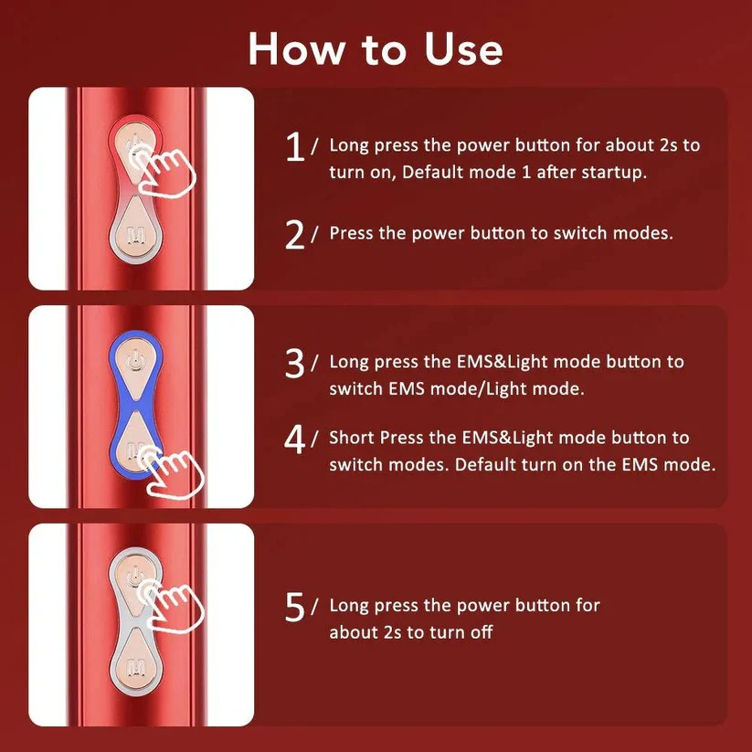Scalp Massage Brush with Red Light for Hair Support - Image 8