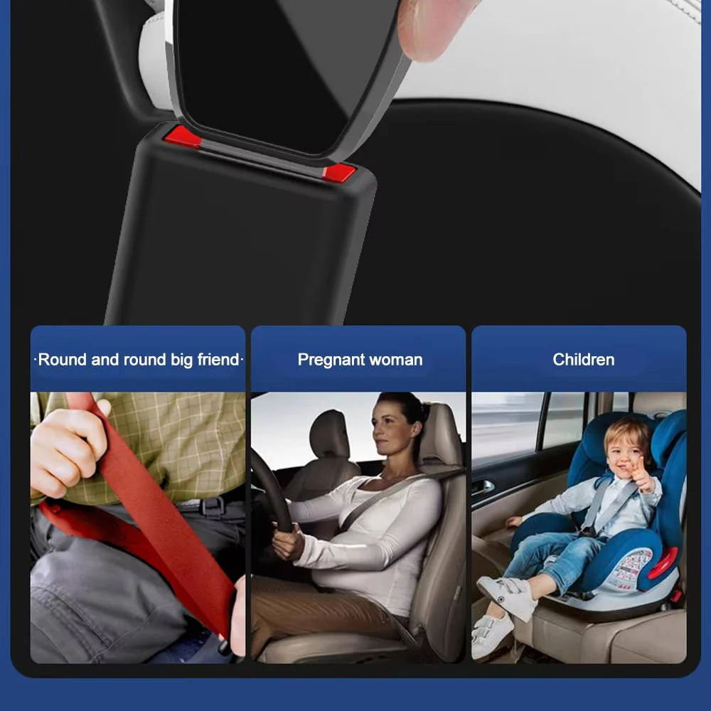 Seat Belt Extender with One Click Release and Metal Locking Tongue, 2 Pack - Image 4