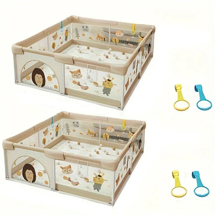 Portable Baby Playpen with Enclosed Design - Image 2
