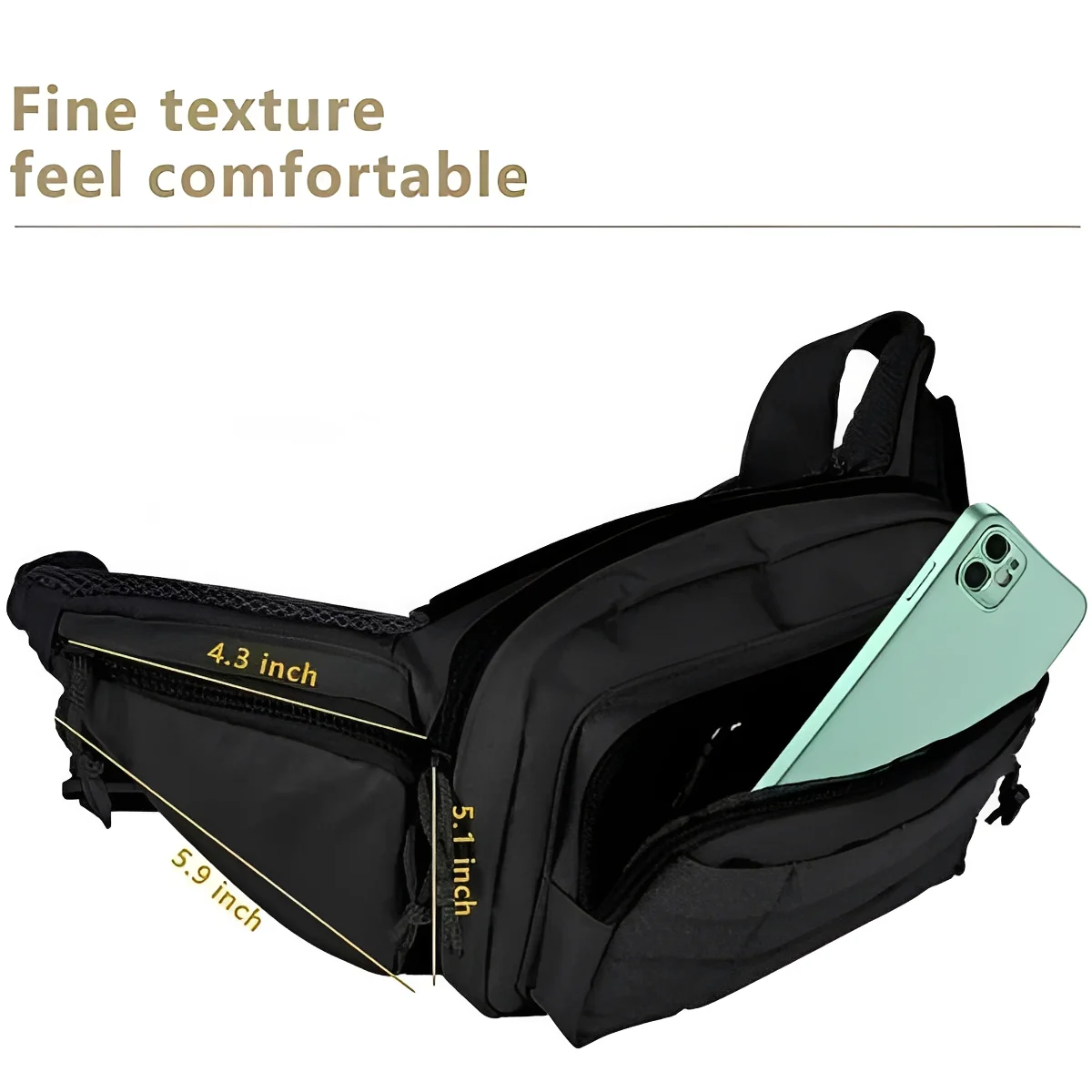 Waist Pouch with Concealed Compartment Design - Image 3
