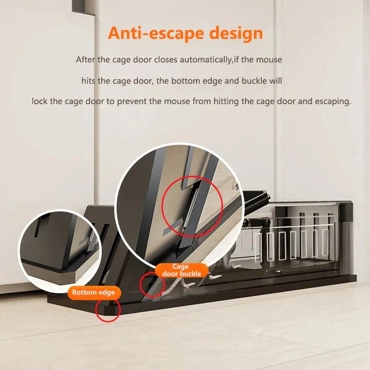 Reusable Automatic Mouse Catch Trap with Transparent Housing - Image 2