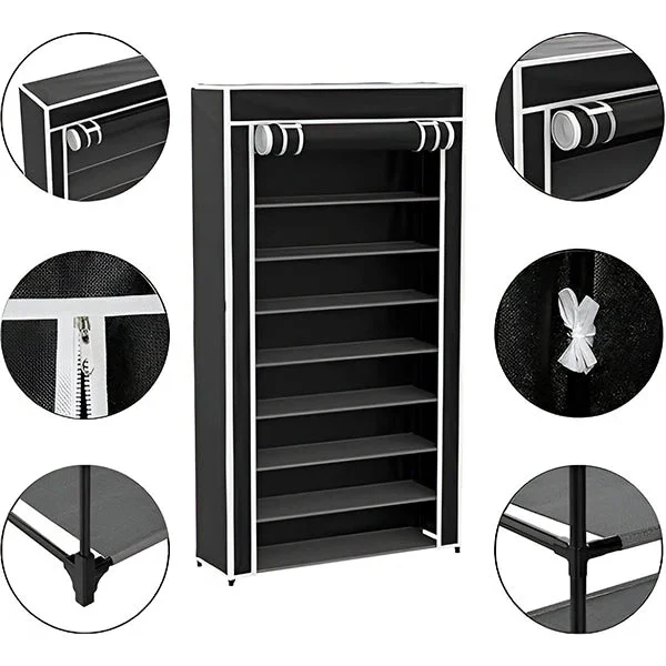 Vertical Shoe Rack Organizer for Entryway and Closet Storage - Image 2