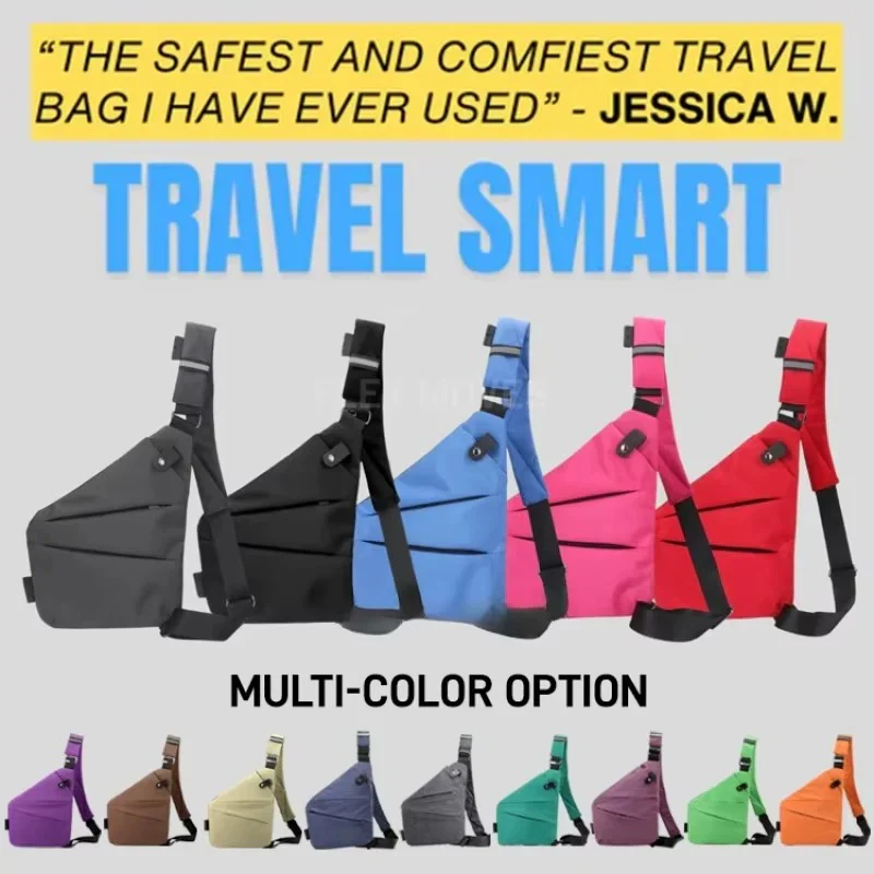 Adjustable Crossbody Sling Bag with Padded Air Mesh Back Panel - Image 20