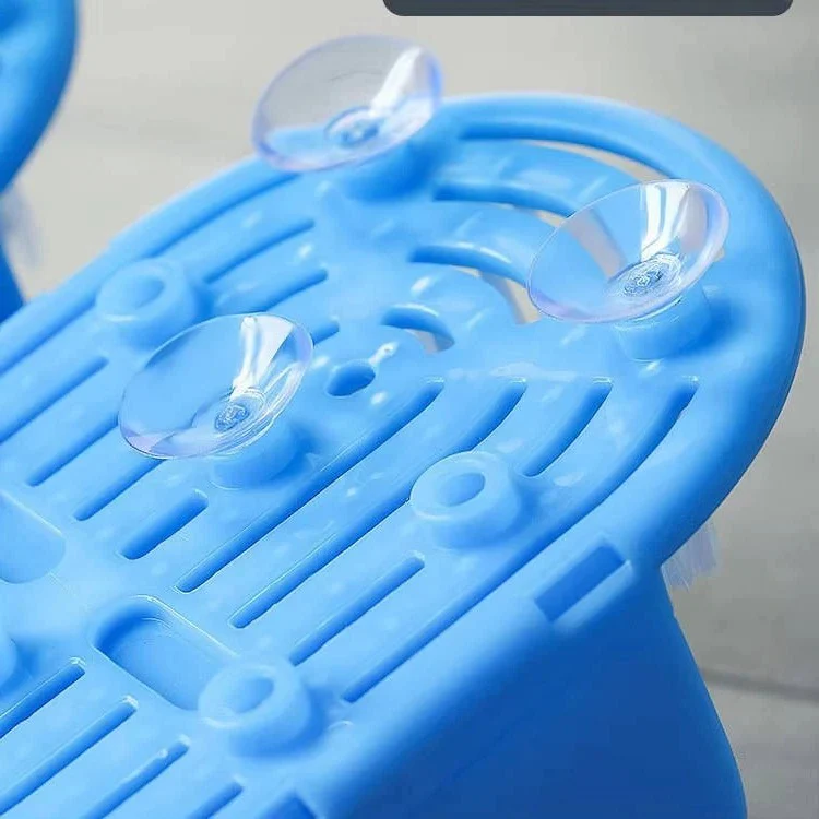 Foot Scrubber for Shower with Contoured Bristles and Grip Base - Image 9