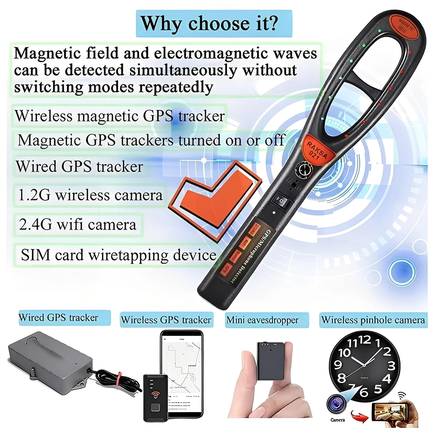 RF Signal Scanning Device with Rechargeable Battery - Image 6