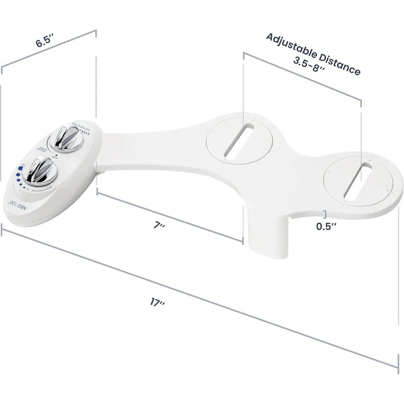 Single Nozzle Bidet Toilet Attachment with Adjustable Water Pressure Control - Image 3