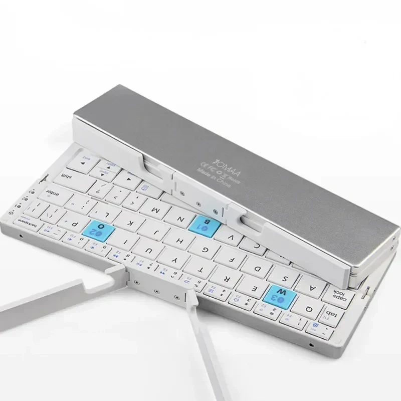 Slim Foldable Wireless Keyboard and Magnetic Stand for Tablets - Image 7