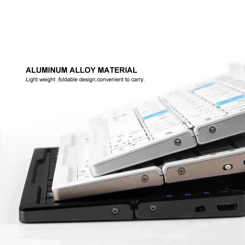 Slim Foldable Wireless Keyboard and Magnetic Stand for Tablets - Image 9