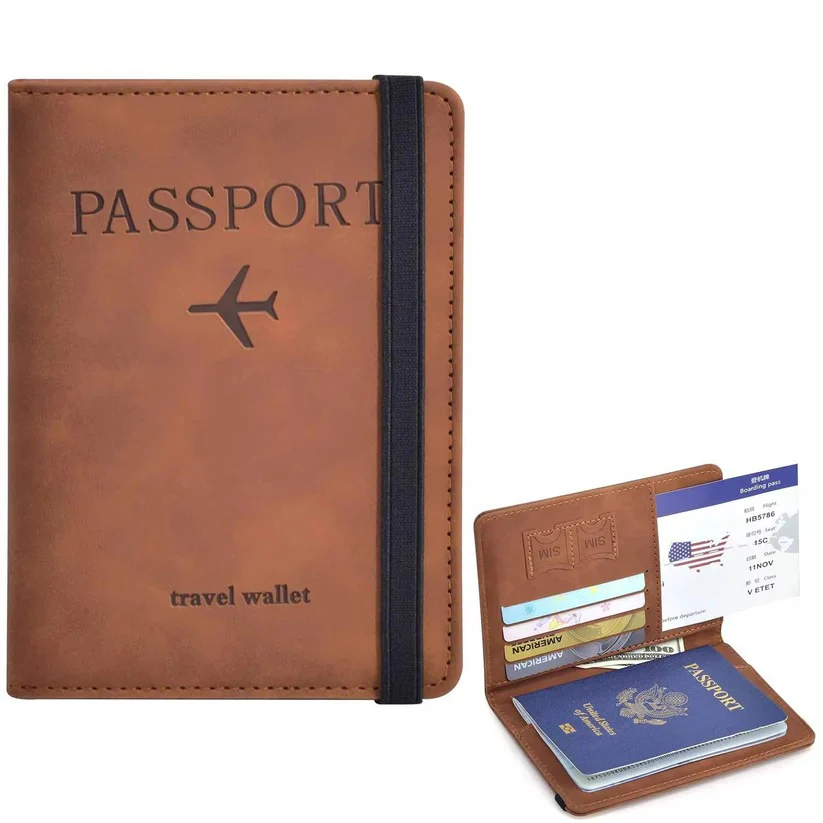 Unisex Slim Travel Passport Wallet with Card Slots - Image 7