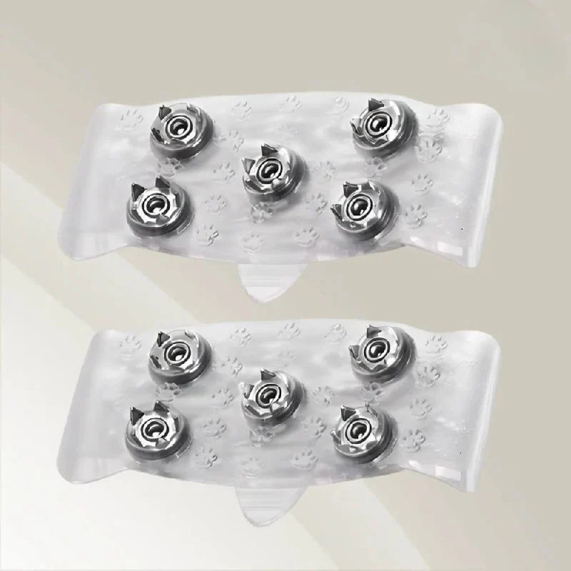 Slip-Resistant Ice Traction Cleats with Steel Spikes for Winter Walking