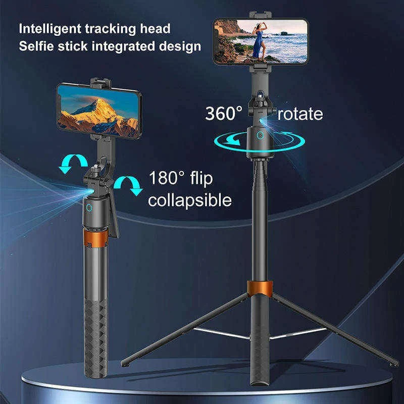 Smart Auto Tracking Phone Holder Tripod with Dual Fill Lights for Live Streaming and Vlogging - Image 3