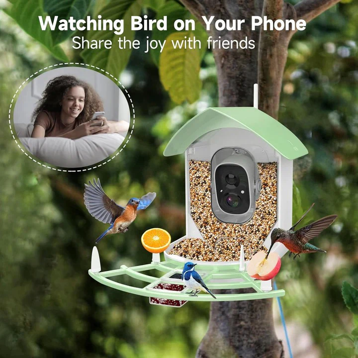 Smart Bird Feeder Camera with App Control and Night Vision - Image 5
