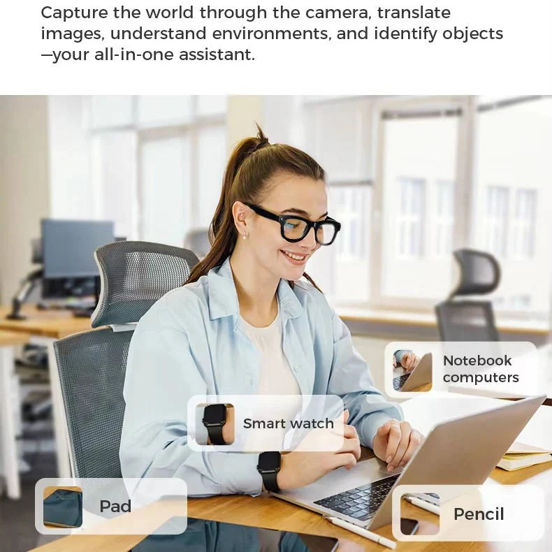 Smart Glasses with Built In Video Camera and Bluetooth Audio - Image 9