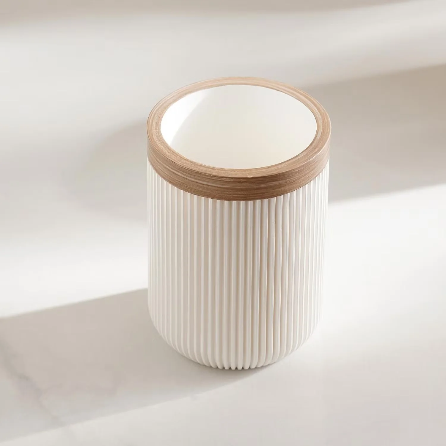 Soap Dish, Dispenser & Tumbler Set for Bathroom, White - Image 5