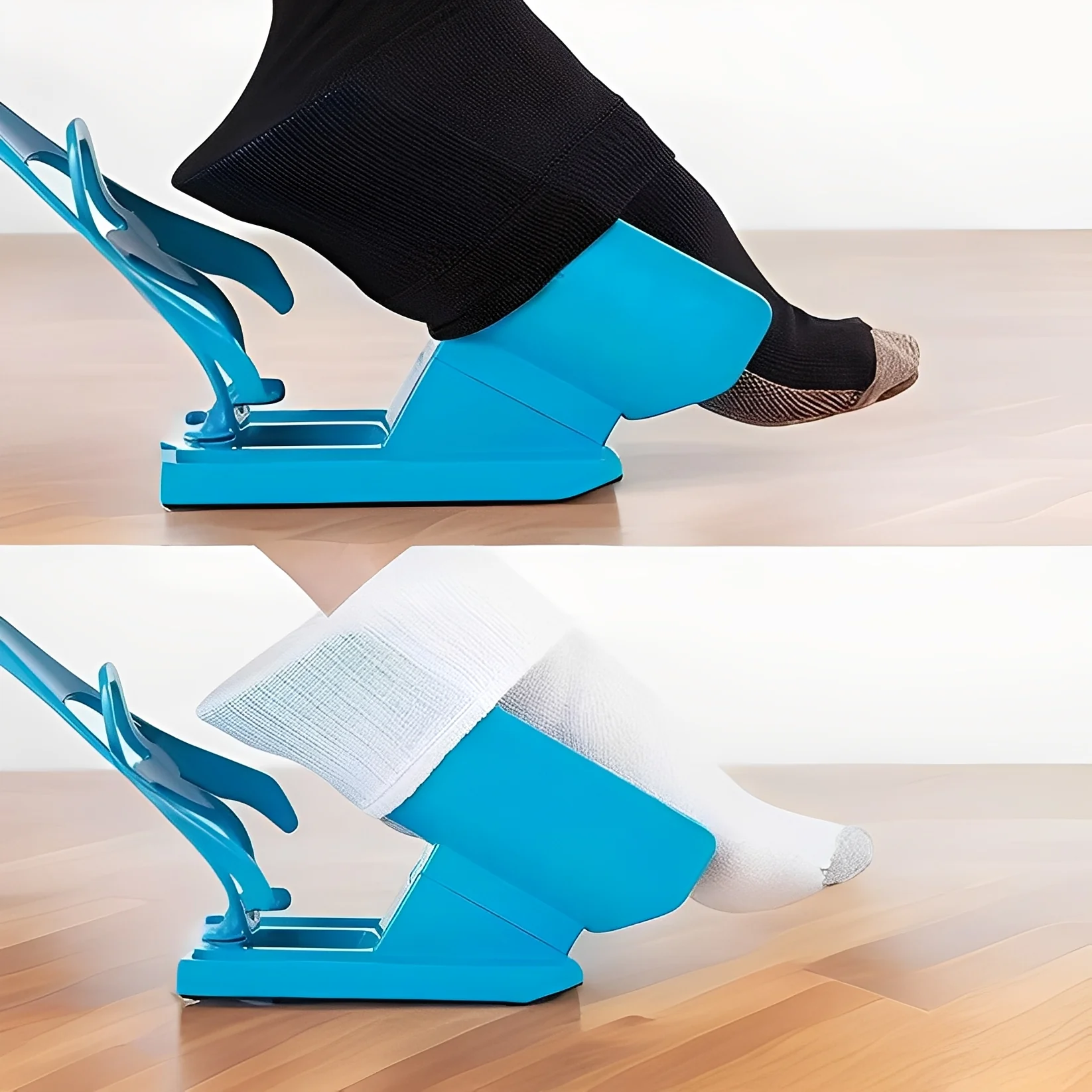 Compression Stocking Sock Aid with Long Handle for Dressing Assistance - Image 2