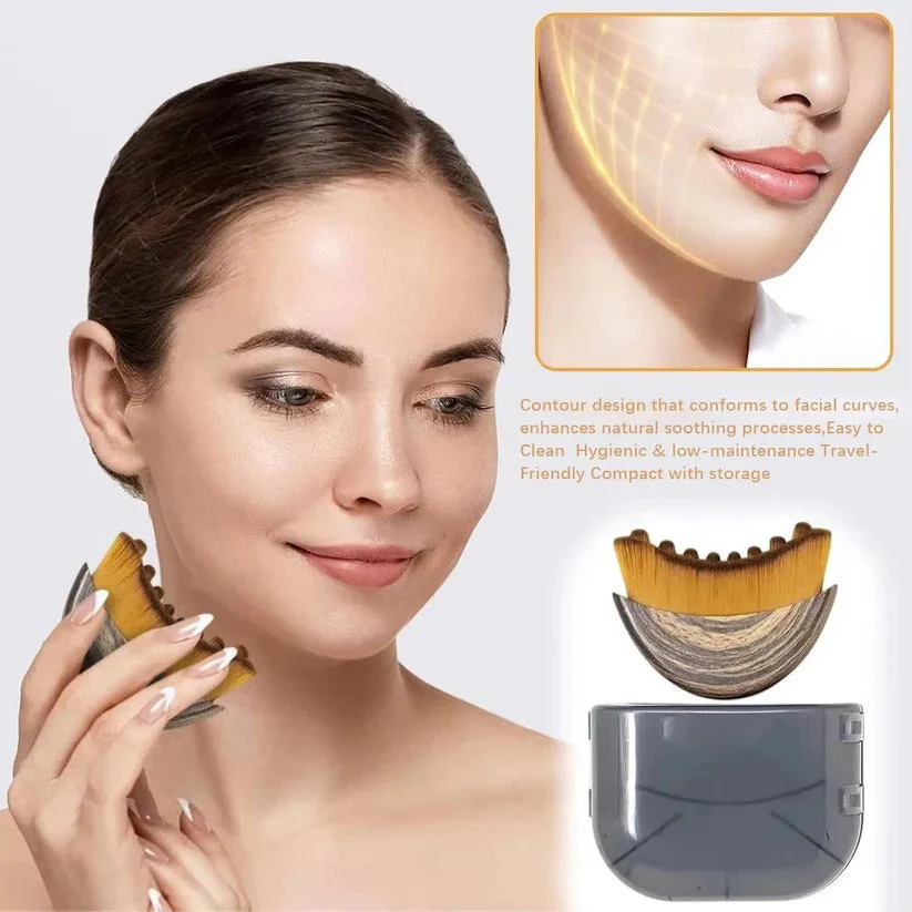 Fine Tip Facial Sculpting Brush with Gentle Bristles for Surface Skincare - Image 3