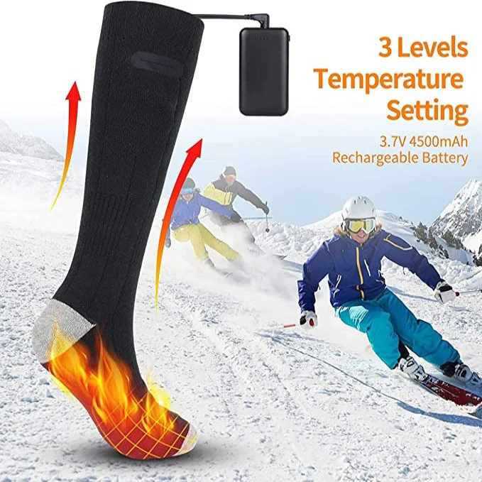Soft Knit Heated Socks Electric Foot Warmers - Image 4