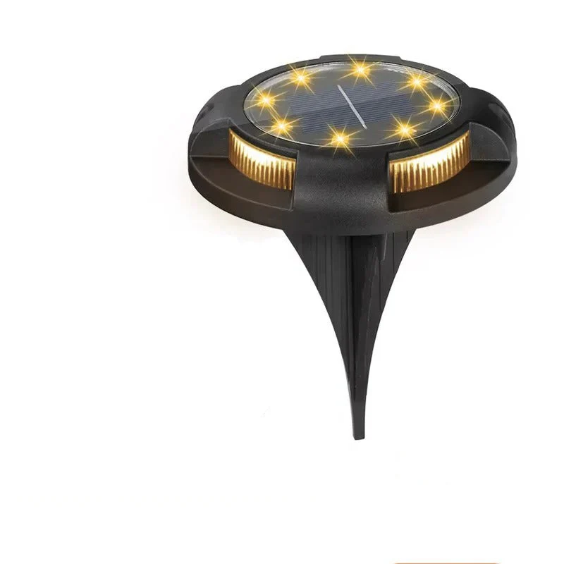 Outdoor Solar LED Ground Lights with Disk Style Design - Image 2