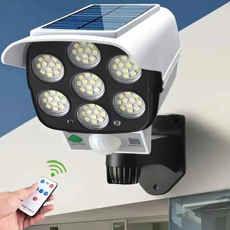 Solar Outdoor Floodlight with 77 LED Motion Sensor and 3 Lighting Modes - Image 10