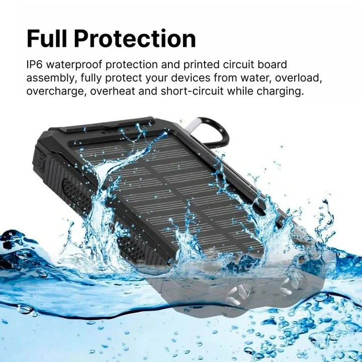 Solar Power Bank Charger with Waterproof Design - Image 12