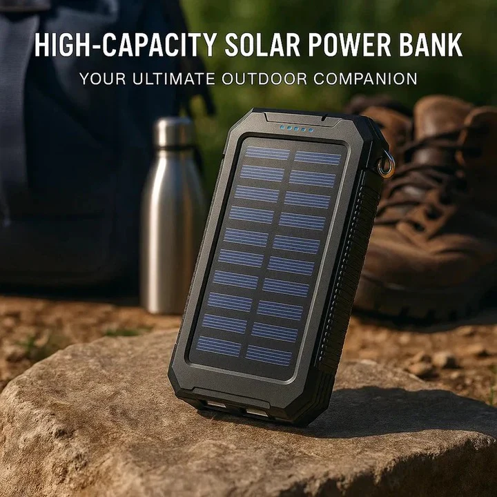 Solar Power Bank Charger with Waterproof Design - Image 6
