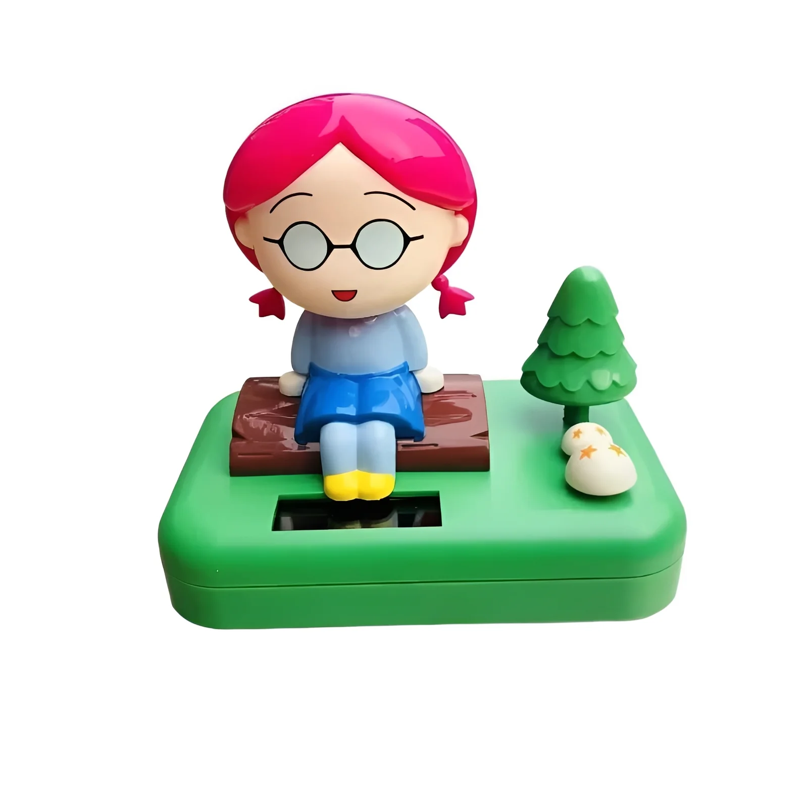 Solar Powered Dashboard Bobble Ornament for Car Interior Decor - Image 4
