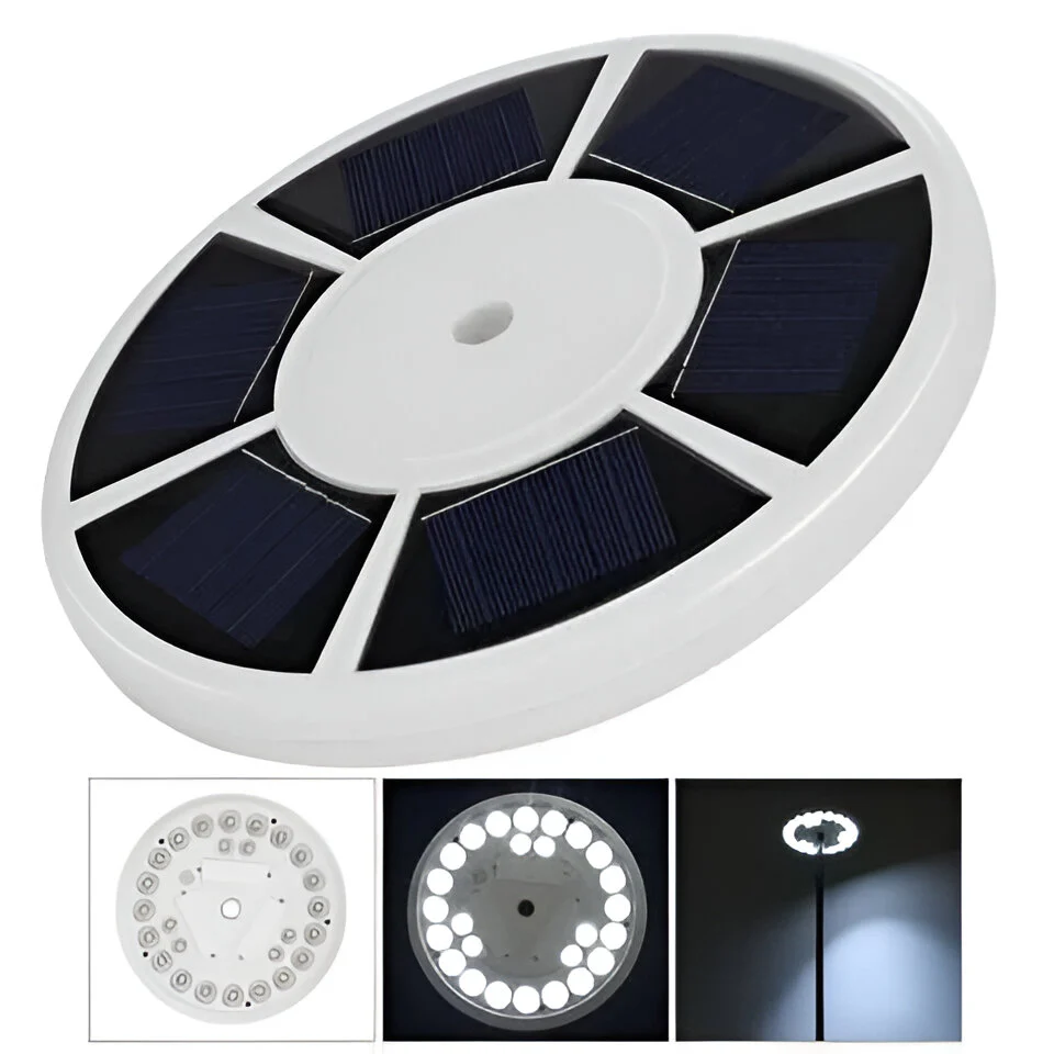 Solar LED Flagpole Light for Continuous Nighttime Visibility - Image 3