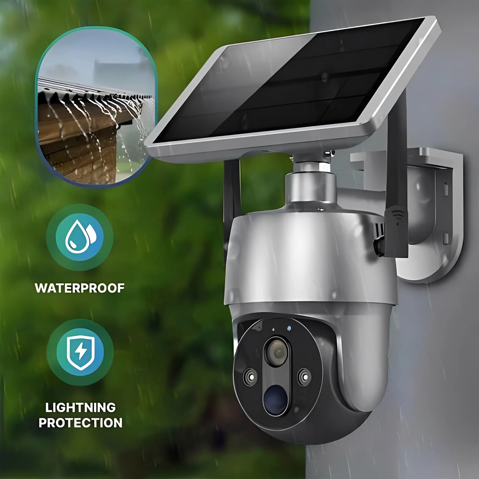 Solar Powered Security Camera for Outdoor Surveillance Monitoring - Image 10