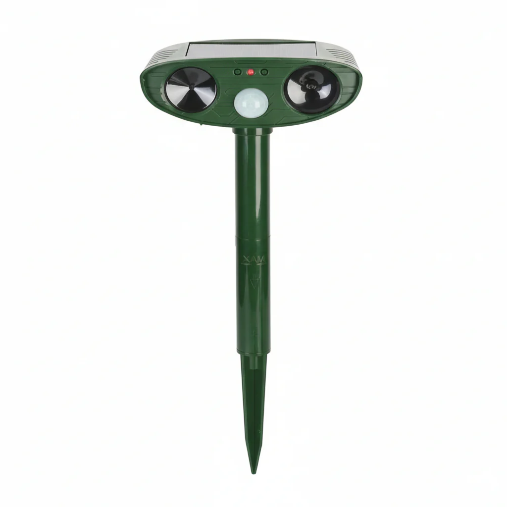 Solar Powered Ultrasonic Chipmunk Repeller for Outdoor Use