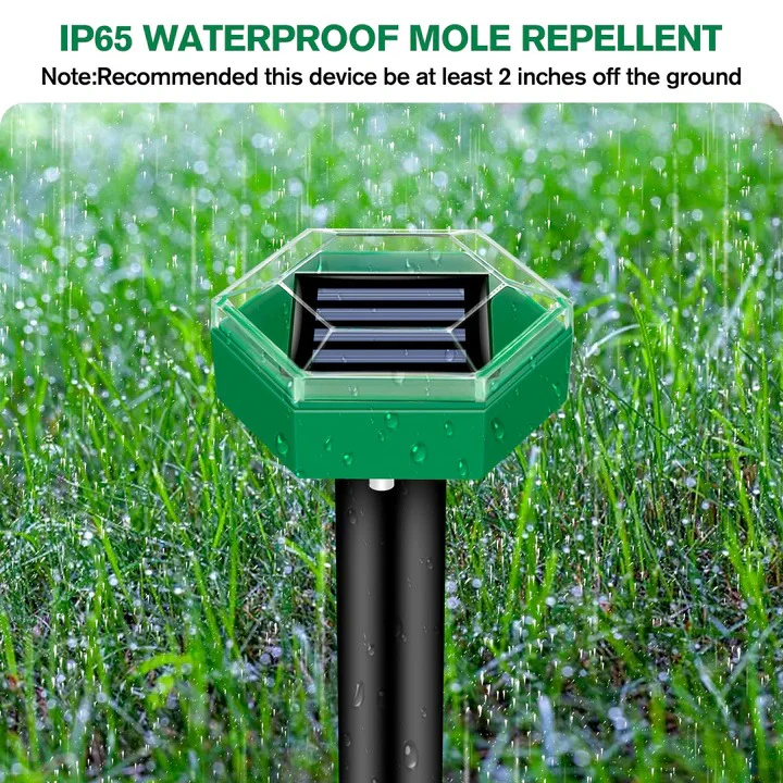 Solar Powered Ultrasonic Mole Repeller, Set of 4 - Image 3