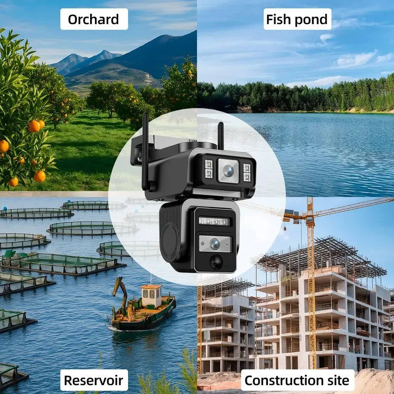 Solar Powered Wireless Security Camera with Auto Tracking, Dual Lens and Two Way Audio - Image 6