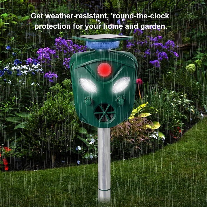 Solar Ultrasonic Animal Repeller with 360 Degree Coverage - Image 2