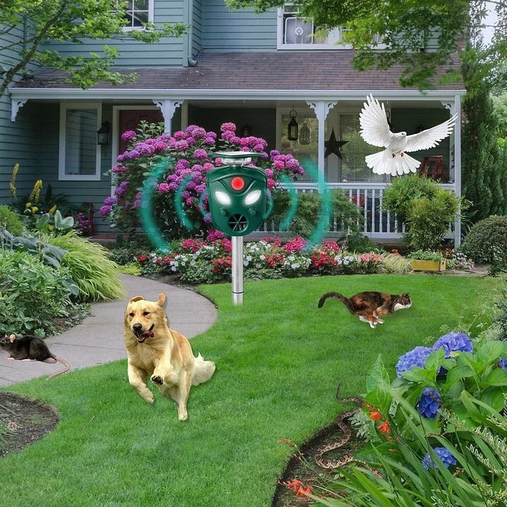 Solar Ultrasonic Animal Repeller with 360 Degree Coverage - Image 5
